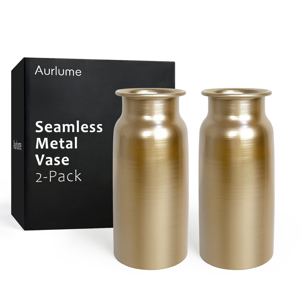Seamless Metal Vase - Unbreakable & Shatterproof Flower Vase