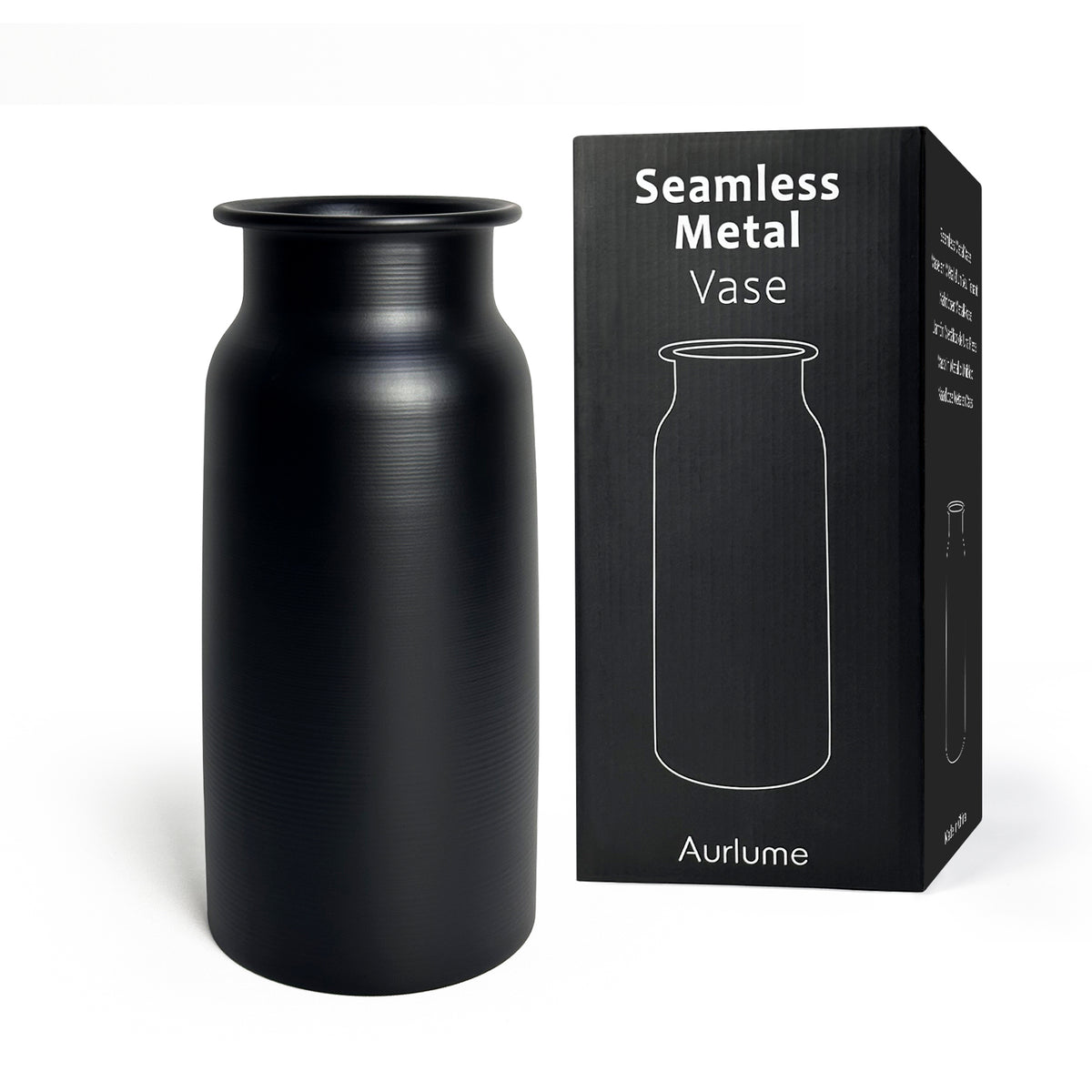 Seamless Metal Vase - Unbreakable & Shatterproof Flower Vase